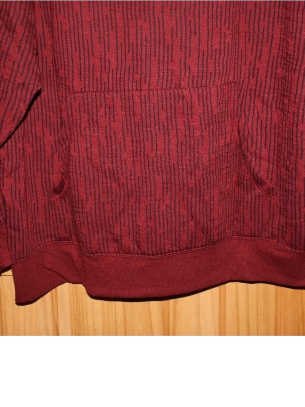 Burgundy Marled Pullover Hoodie - Picture 4 of 6